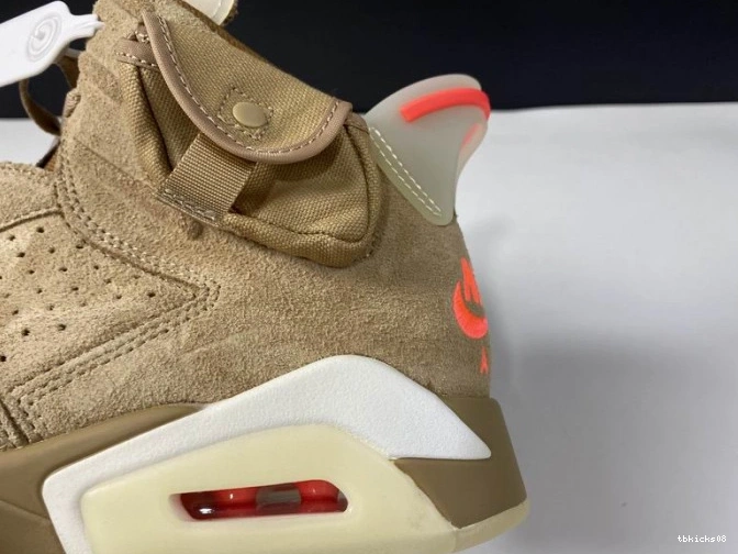 Rep TBkick British Khaki Retro 6 Scott Travis Jordan Air DH0690-200 0825